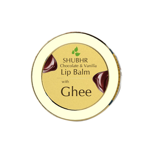 Blue Nectar Shubhr Chocolate & Vanilla Lip Balm with Ghee